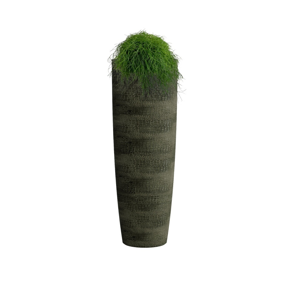 Кашпо CONCRETIKA CONUS CAYMAN GREEN D60H170