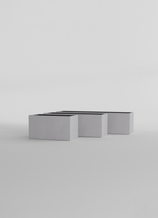 Кашпо CONCRETIKA BALCONY SHALE 60x20x20