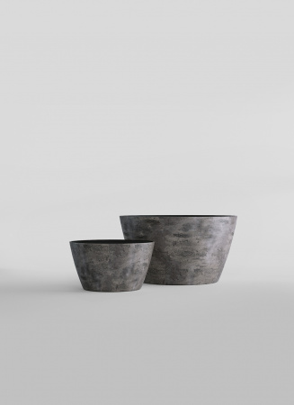 Кашпо CONCRETIKA BOWL CONCRETE GREY DARK D65H36