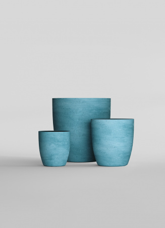 Кашпо CONCRETIKA VASE 3 BLUE SKY D50H55