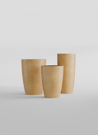 Кашпо CONCRETIKA CONUS LEMON D48H60
