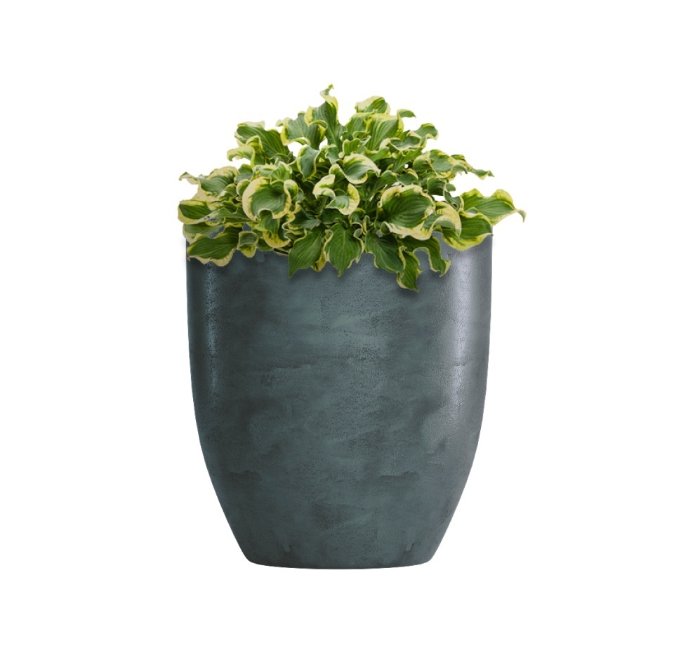 Кашпо CONCRETIKA VASE 3 OCEAN GREEN D40H45