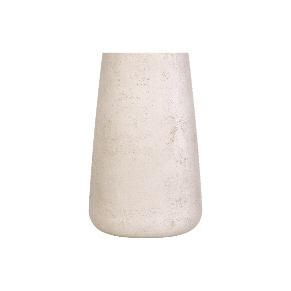 Кашпо CONCRETIKA CONE CONCRETE WHITE D36H75