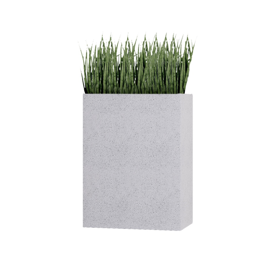 Кашпо CONCRETIKA DIVIDER EGG WHITE 60x35x80