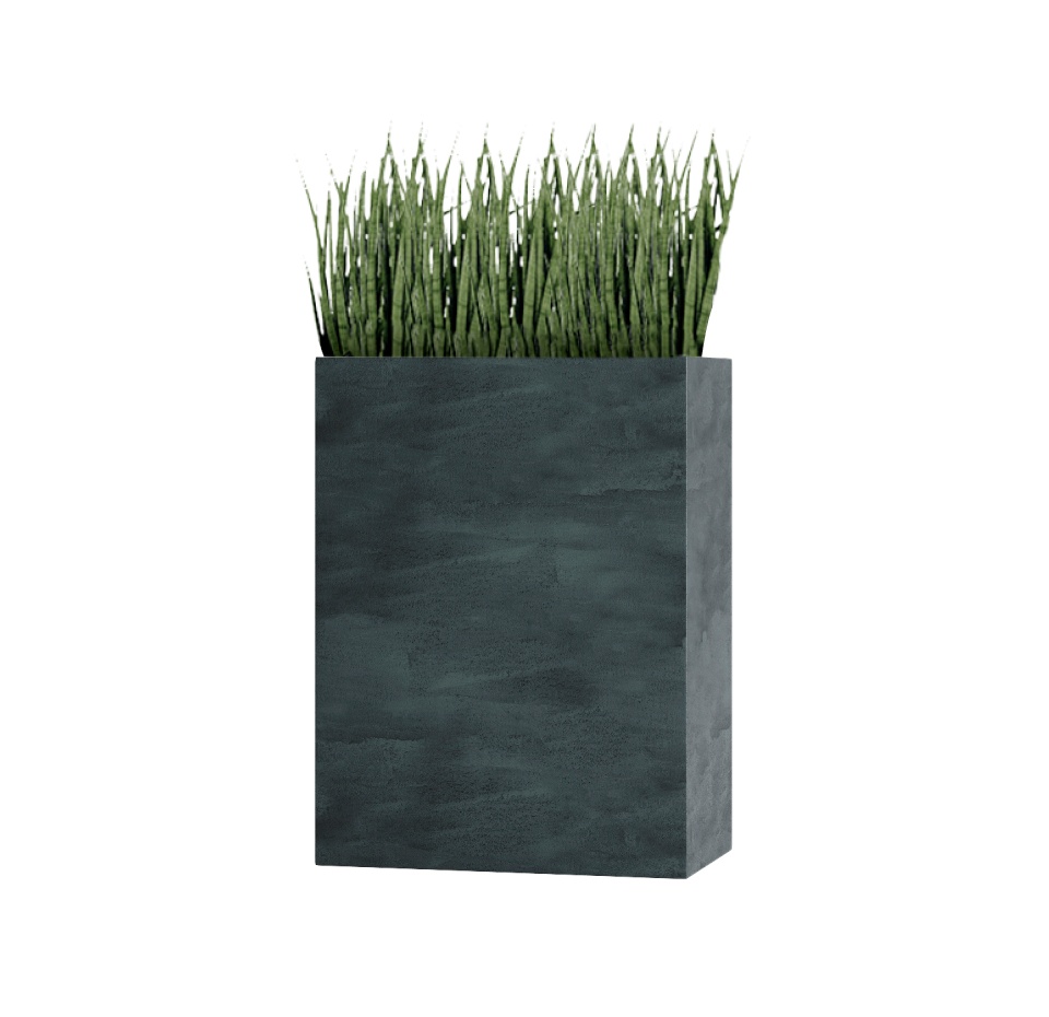 Кашпо CONCRETIKA DIVIDER OCEAN GREEN 60x35x80