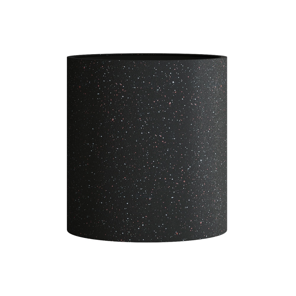 Кашпо CONCRETIKA CYLINDER EGG BLACK D60H65