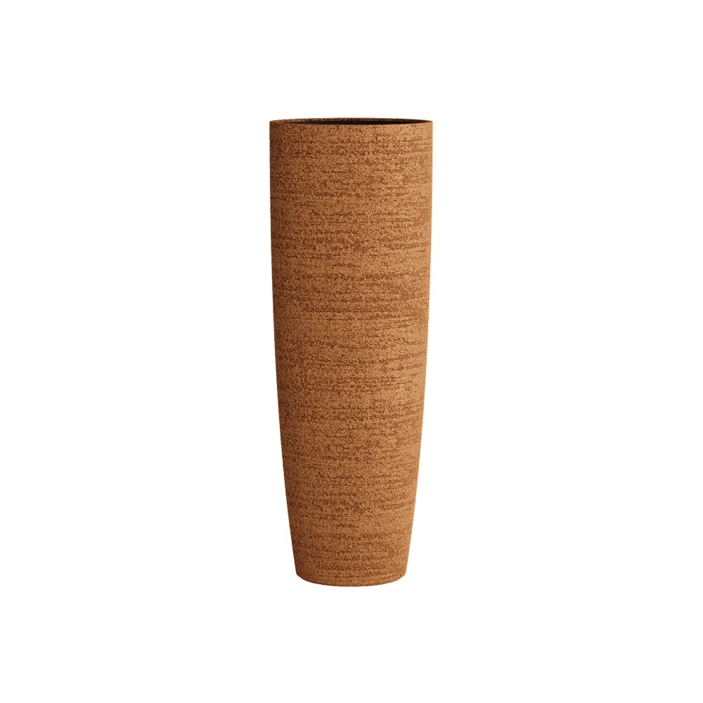Кашпо CONCRETIKA CONUS EROSIA OCHRE D60H170