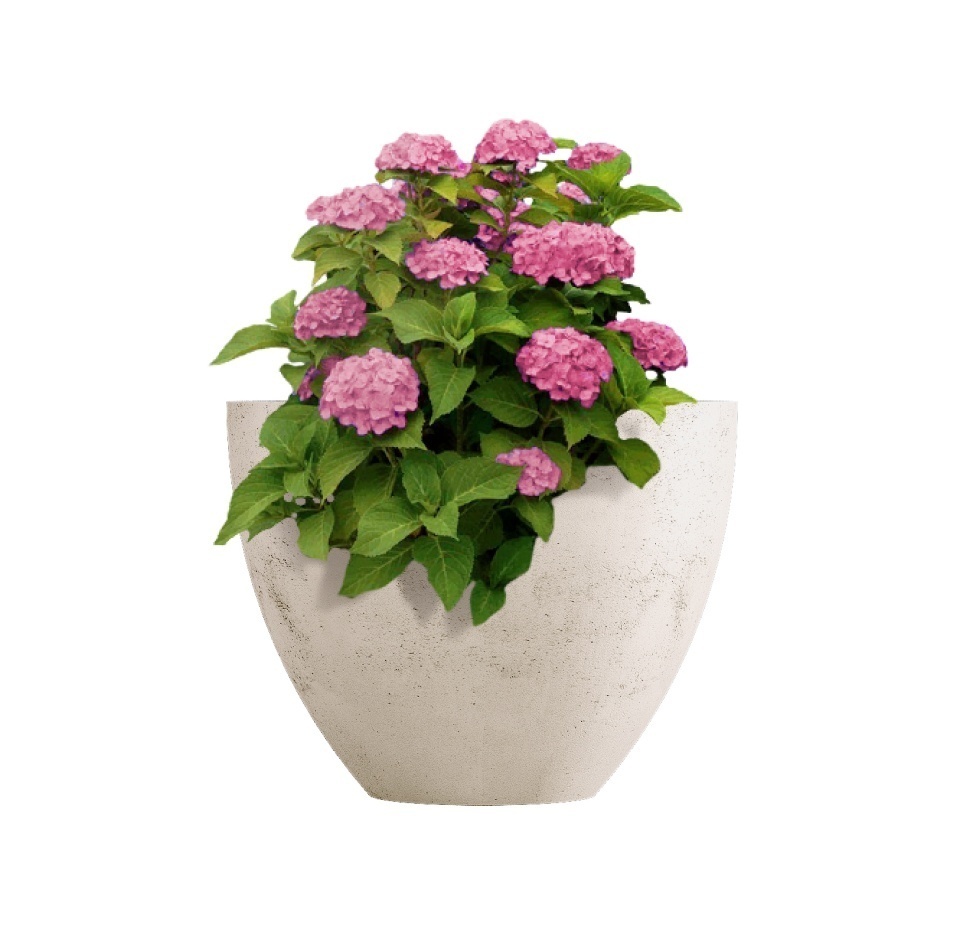 Кашпо CONCRETIKA UPON CONCRETE WHITE D55H45