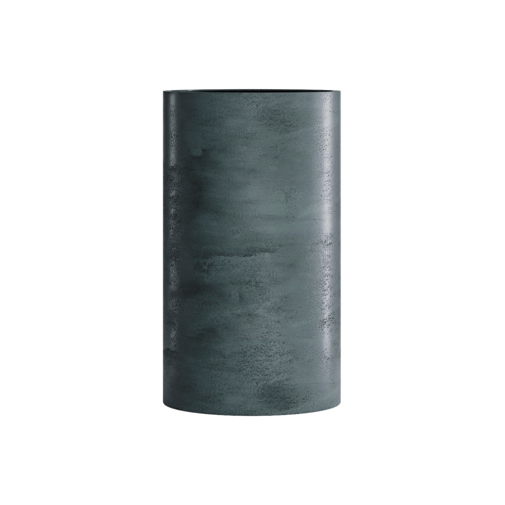Кашпо CONCRETIKA CYLINDER OCEAN GREEN D45H80