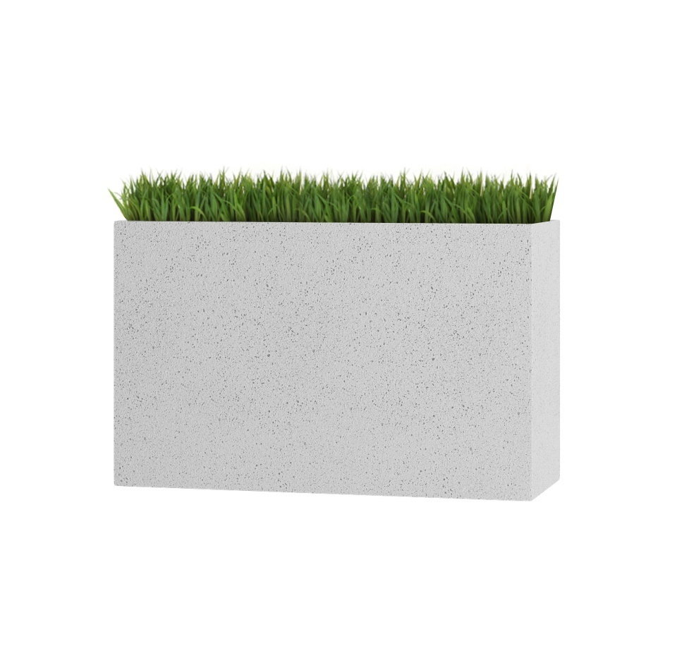 Кашпо CONCRETIKA DIVIDER EGG WHITE 80x30x50
