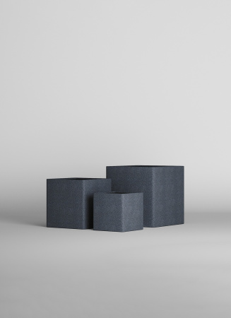 Кашпо CONCRETIKA QUADRO BASALT 50x50x50