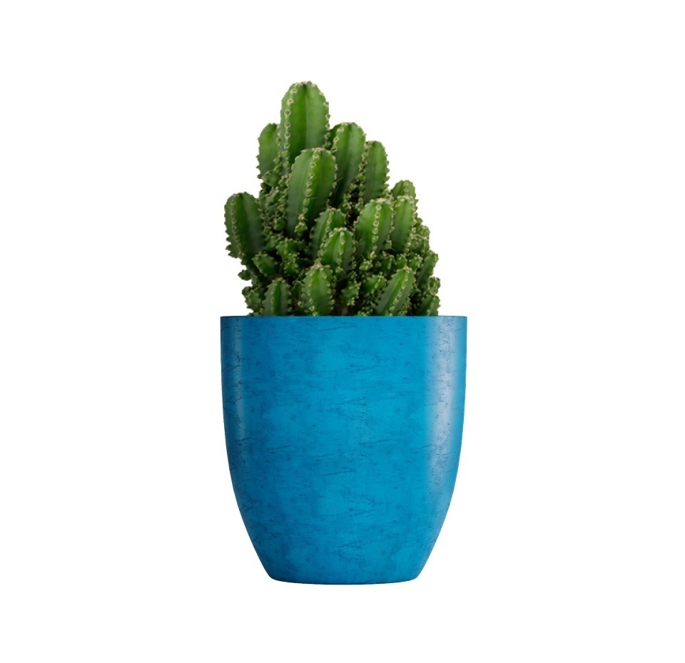 Кашпо CONCRETIKA VASE 3 COBALT BLUE D50H55