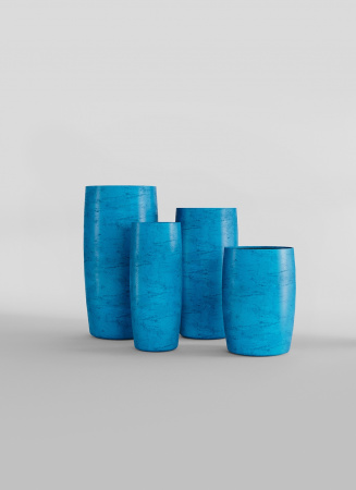 Кашпо CONCRETIKA CIGAR COBALT BLUE D37H57