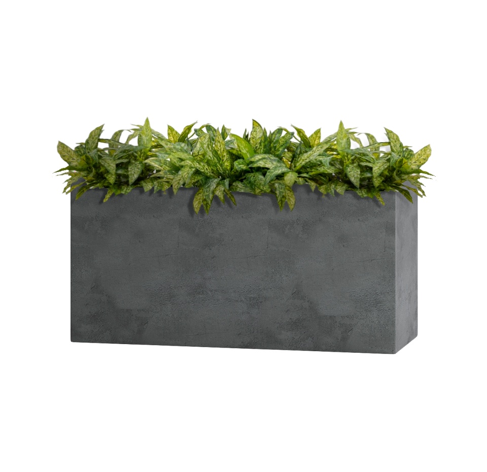 Кашпо CONCRETIKA DIVIDER SMOKEY BLUE 100x40x50