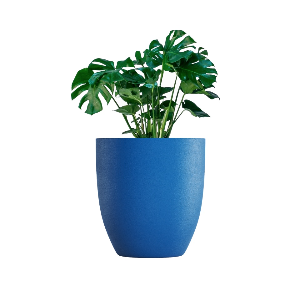 Кашпо CONCRETIKA VASE 3 DARK BLUE D75H82