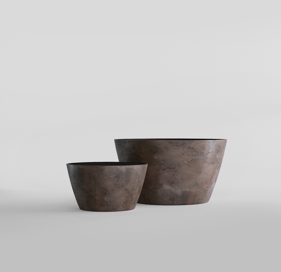 Кашпо CONCRETIKA BOWL TAUPE CONCRETE D52H29