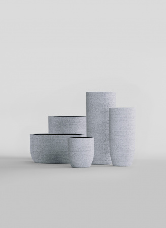 Кашпо CONCRETIKA YAR EROSIA WHITE D46H110