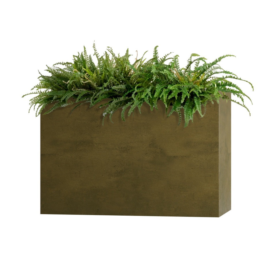 Кашпо CONCRETIKA DIVIDER AVOCADO 90x35x70