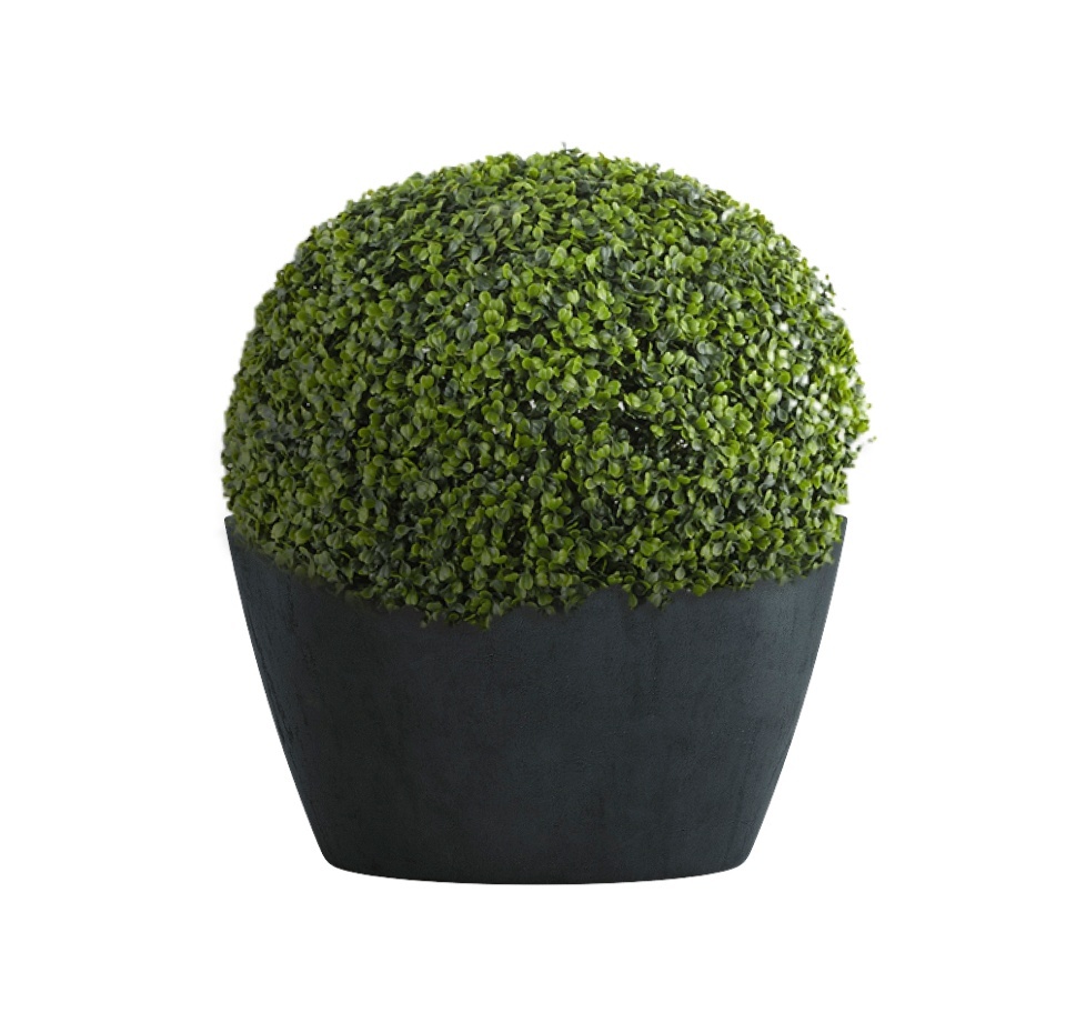 Кашпо CONCRETIKA BOWL ANTHRACITE D65H36