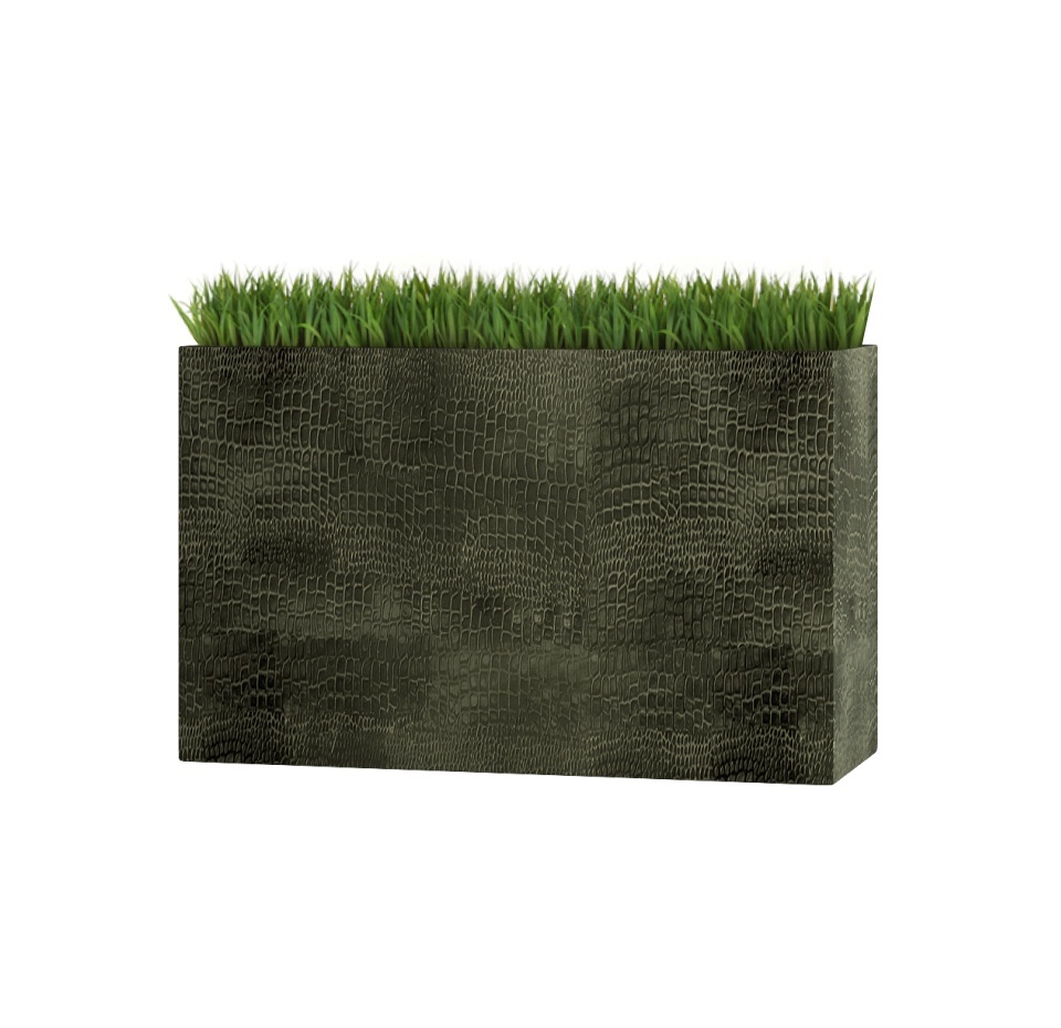 Кашпо CONCRETIKA DIVIDER CAYMAN GREEN 80x30x50