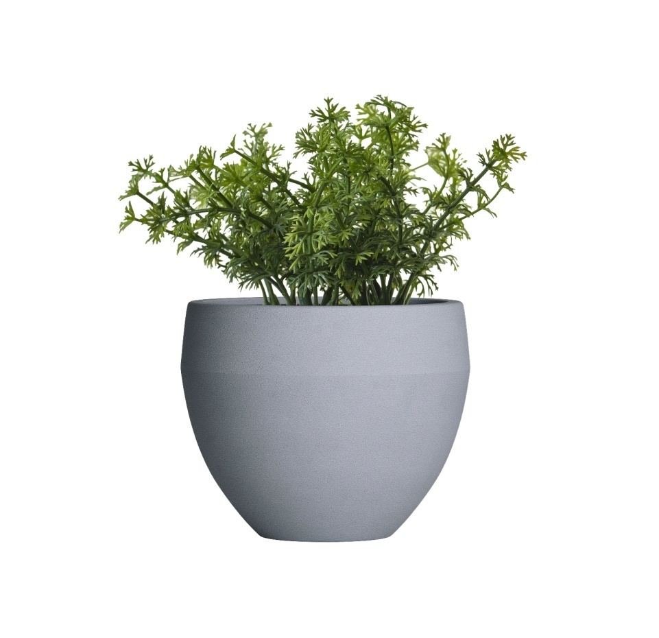 Кашпо CONCRETIKA GIRO ARCTIC BLUE D40H34