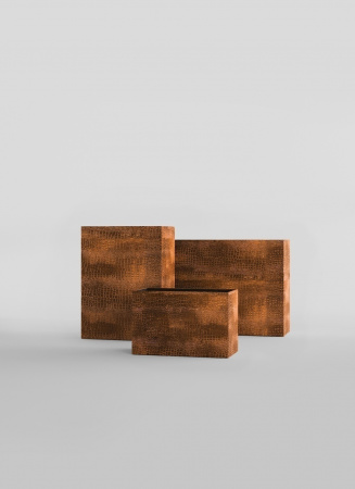 Кашпо CONCRETIKA DIVIDER CAYMAN BROWN 100x40x50