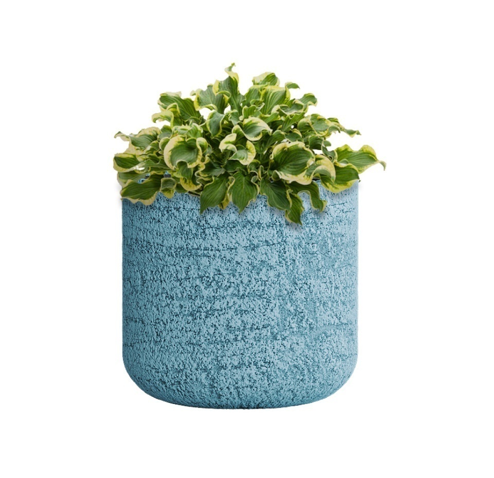 Кашпо CONCRETIKA TOPPER EROSIA BLUE D40H40