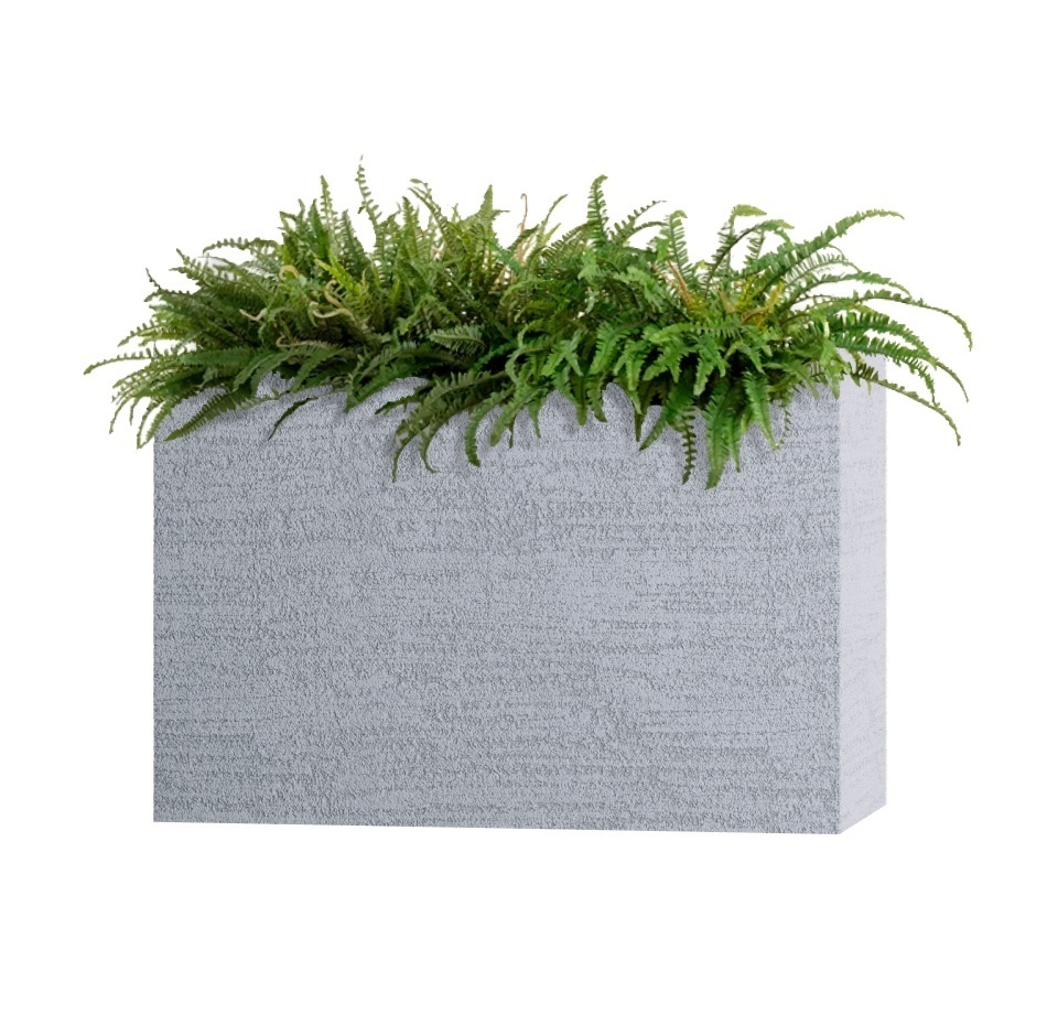 Кашпо CONCRETIKA DIVIDER EROSIA WHITE 90x35x70