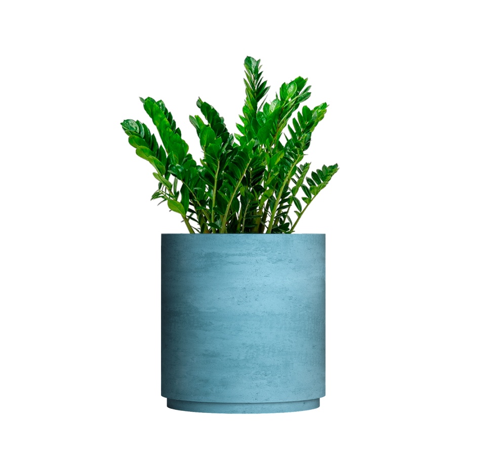 Кашпо CONCRETIKA CYLINDER XL BLUE SKY D70H80