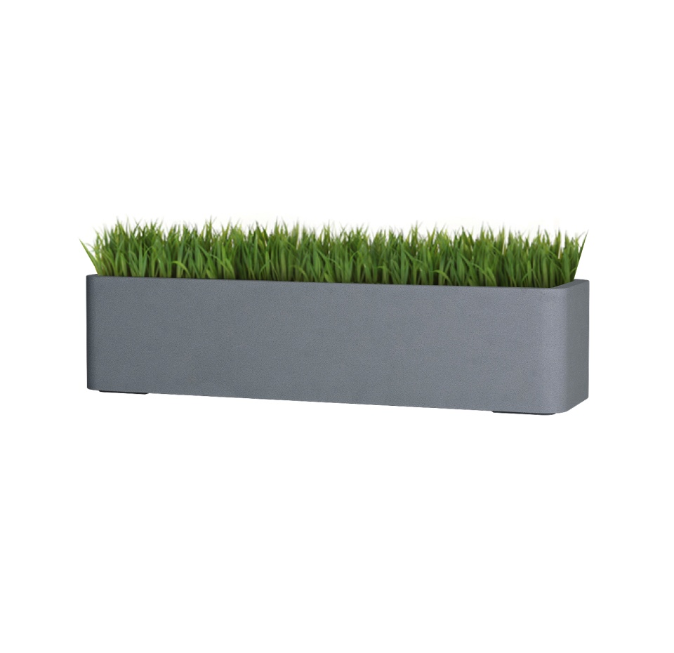 Кашпо CONCRETIKA BALCONERA ARCTIC BLUE 80x22x18