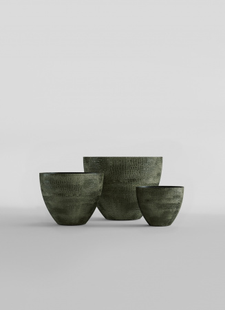 Кашпо CONCRETIKA UPON CAYMAN GREEN D45H35