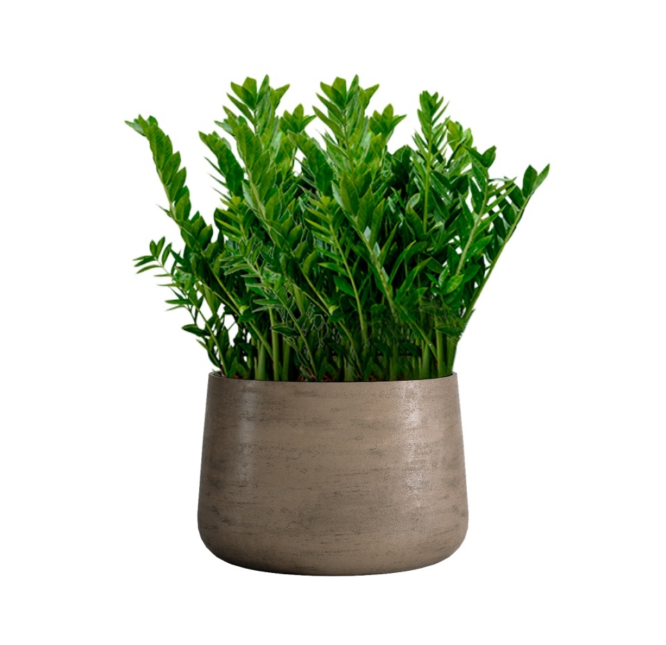Кашпо CONCRETIKA CONE SMOKEY GREY D60H42