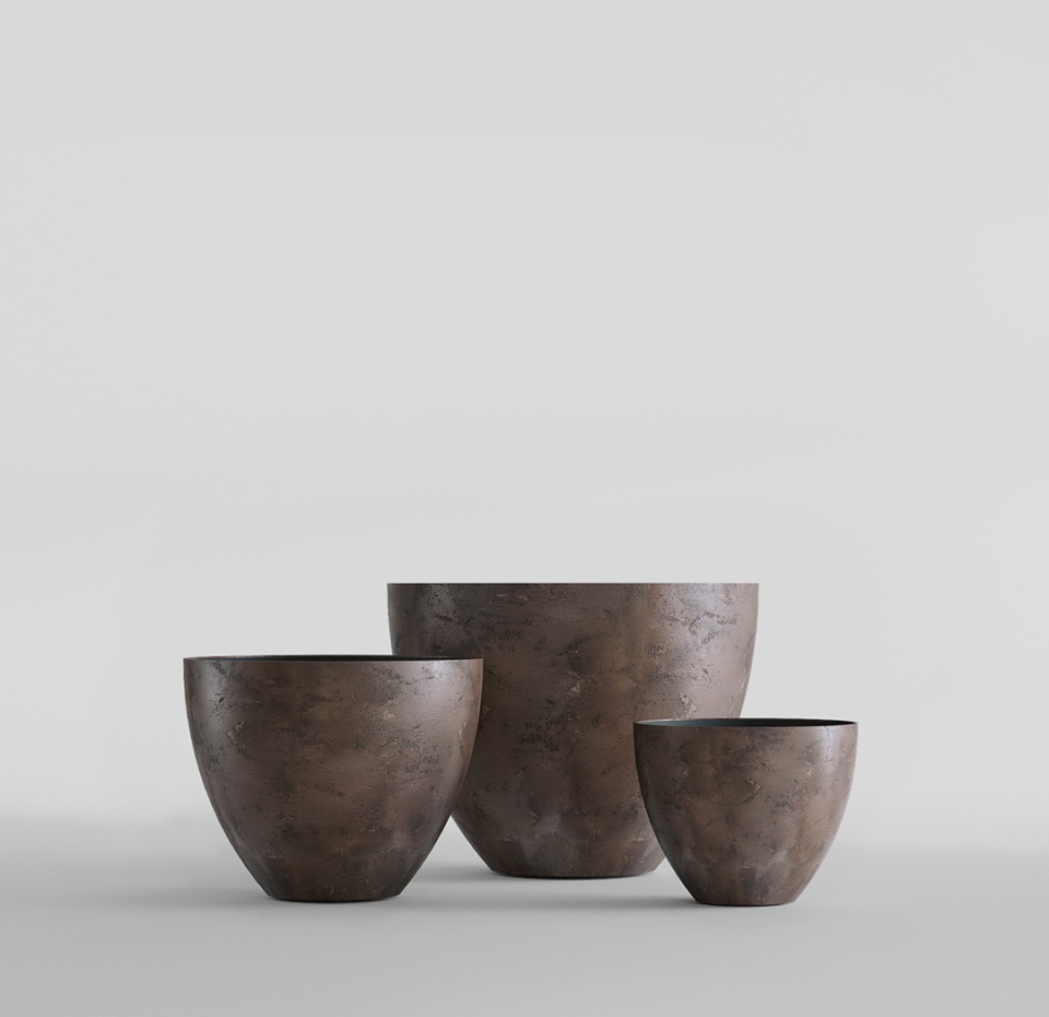 Кашпо CONCRETIKA UPON TAUPE CONCRETE D55H45