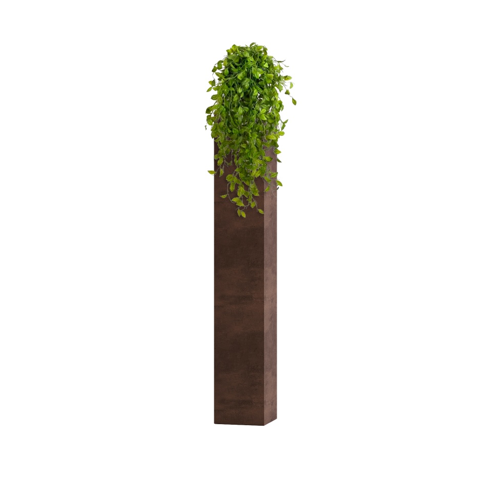 Кашпо CONCRETIKA COLONNA COFFEE 20x20x120
