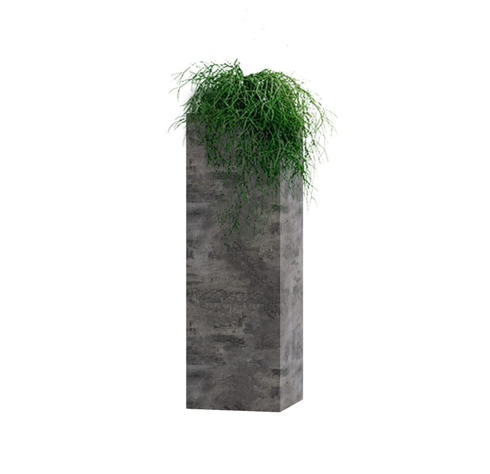 Кашпо CONCRETIKA COLONNA CONCRETE GREY DARK 30x30x90