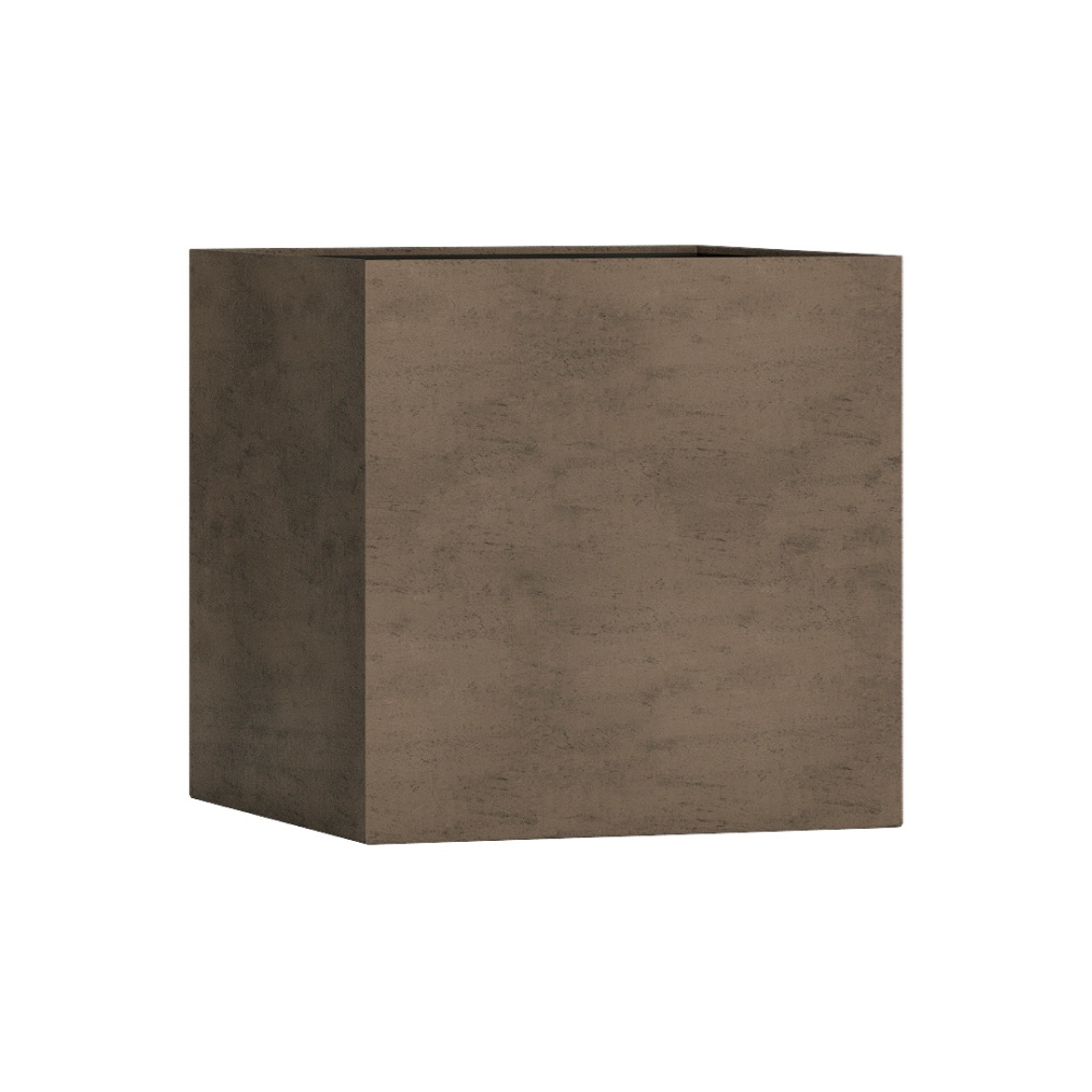 Кашпо CONCRETIKA CUBE SMOKEY GREY 60x60x60