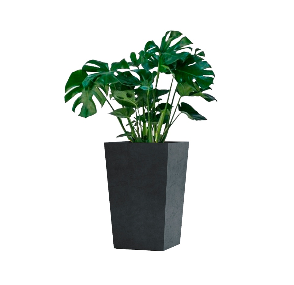 Кашпо CONCRETIKA CONIC ANTHRACITE 30x30x50