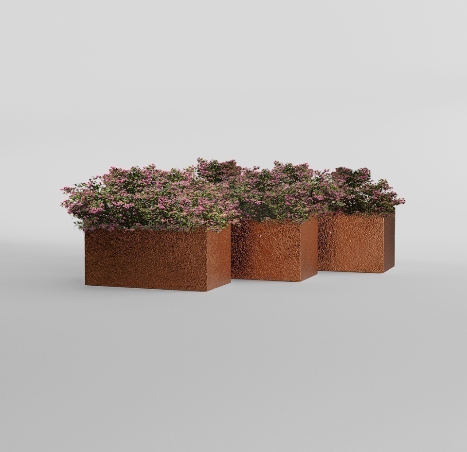 Кашпо CONCRETIKA BALCONY RICH COOPER 80x20x20