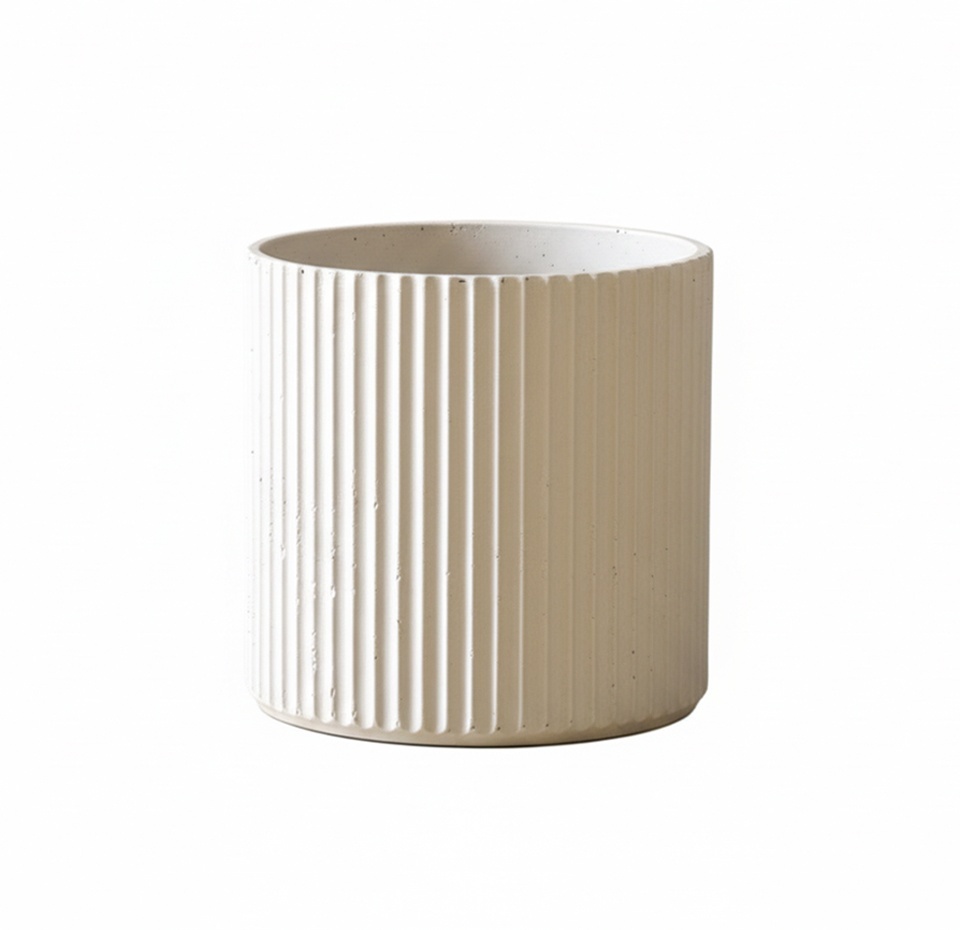 Кашпо CONCRETIKA RIFLOU DUNE R D40H40