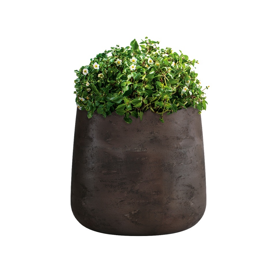 Кашпо CONCRETIKA CONE TAUPE CONCRETE D32H36