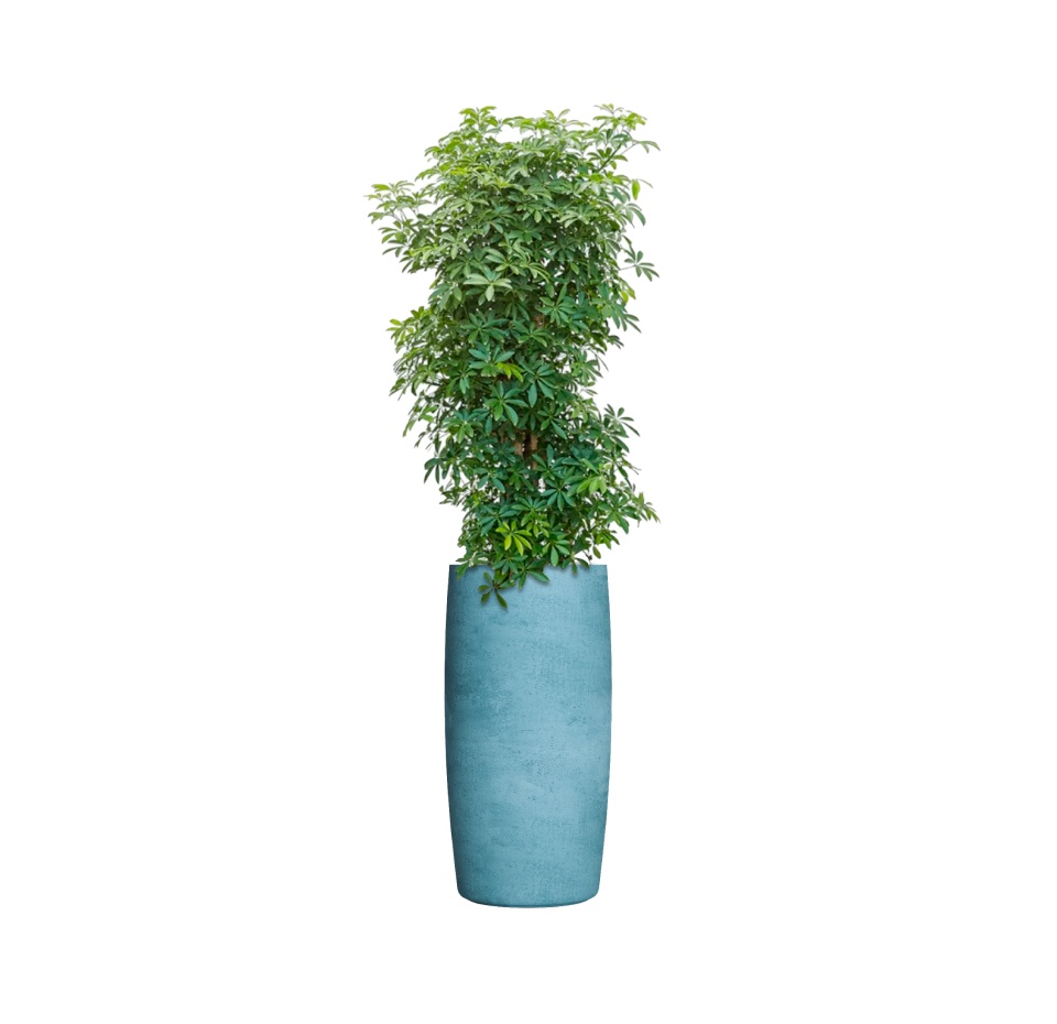 Кашпо CONCRETIKA CIGAR BLUE SKY D37H78