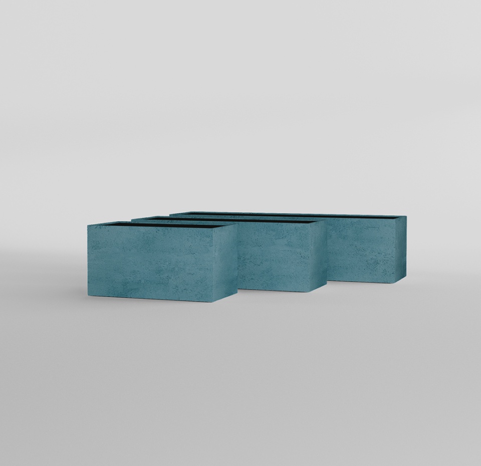 Кашпо CONCRETIKA BALCONY MURENA 80x20x20