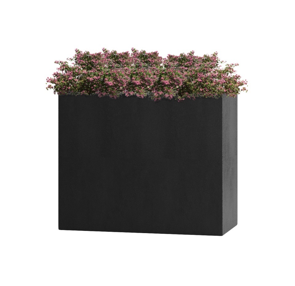 Кашпо CONCRETIKA DIVIDER NERO 60x30x50