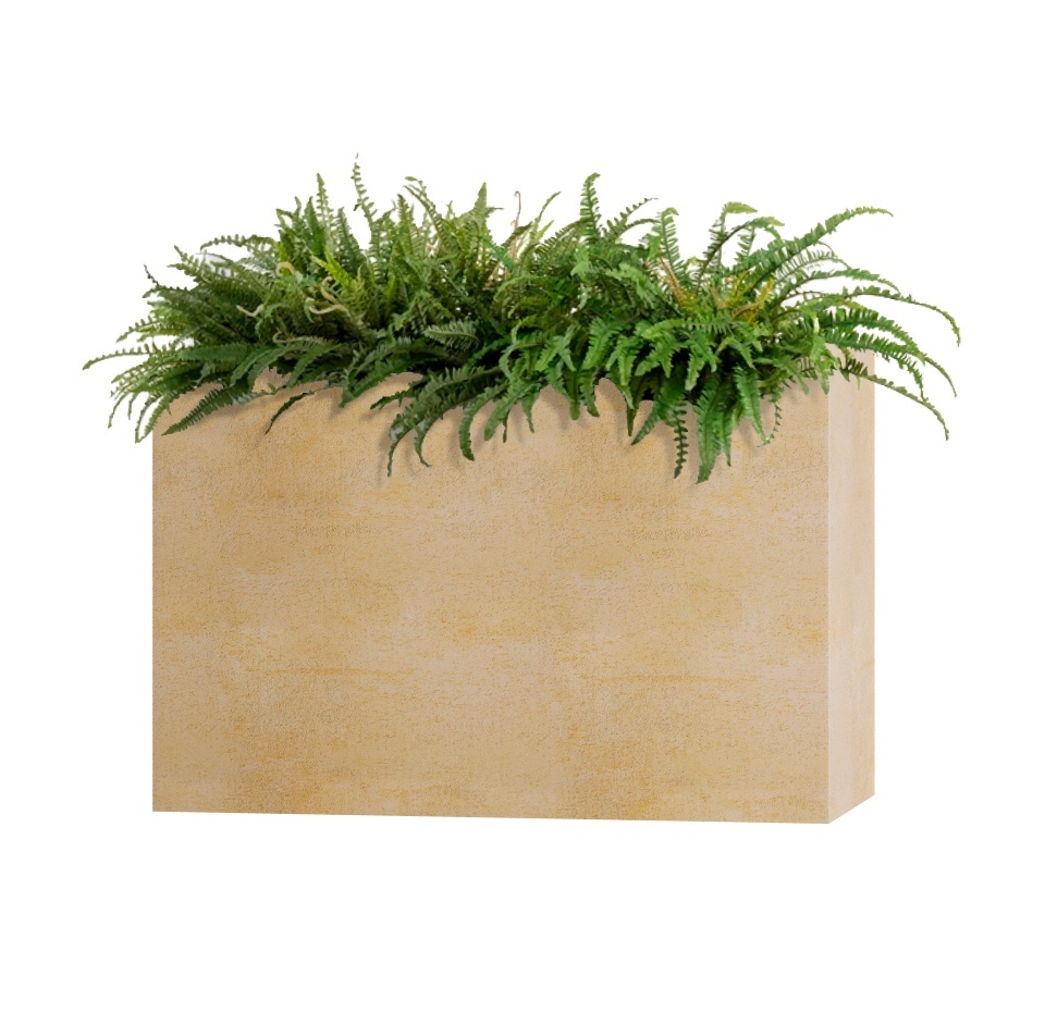 Кашпо CONCRETIKA DIVIDER LEMON 90x35x70