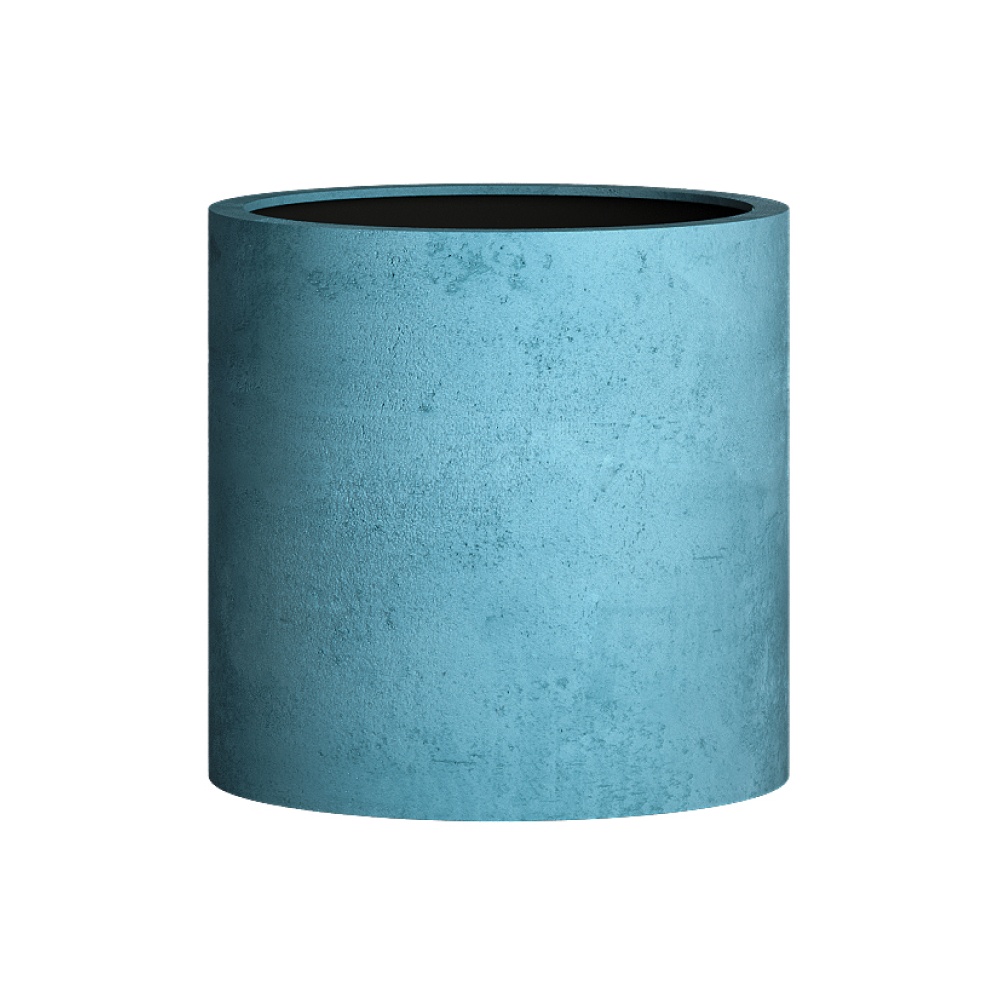 Кашпо CONCRETIKA CYLINDER BLUE SKY D30H30