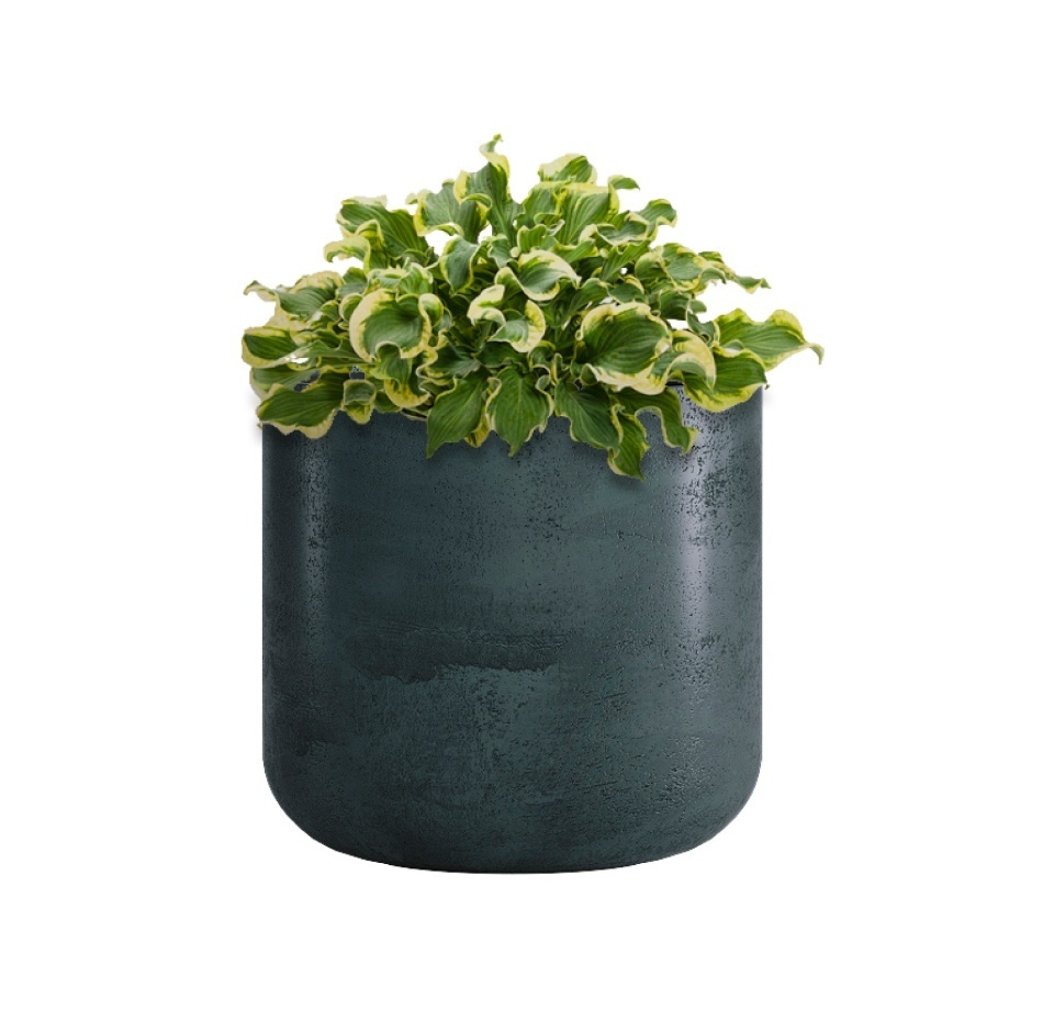 Кашпо CONCRETIKA TOPPER OCEAN GREEN D40H40