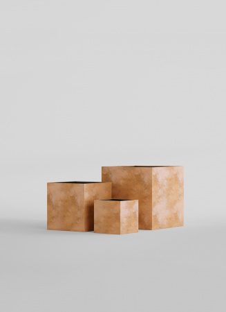 Кашпо CONCRETIKA CUBE CLASSIC CLAY 30x30x30