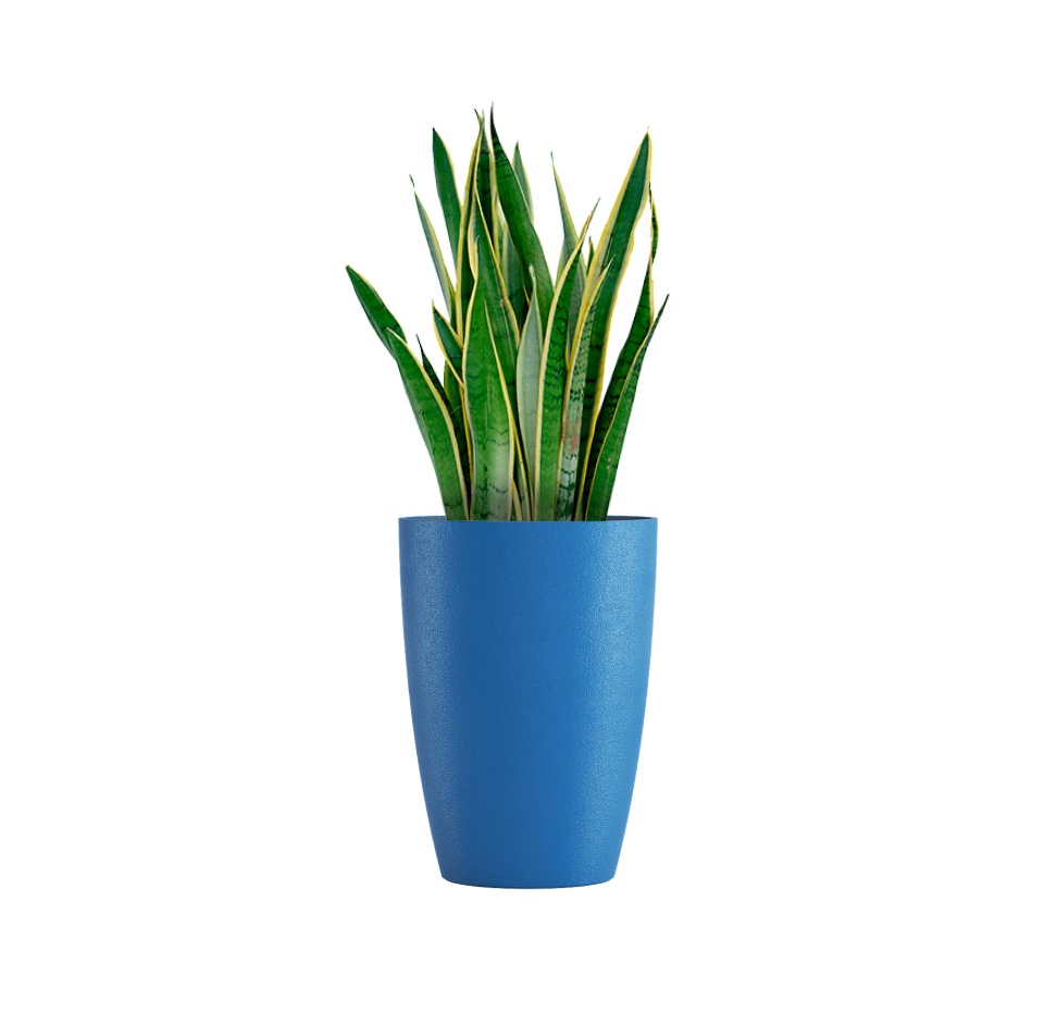 Кашпо CONCRETIKA CONUS DARK BLUE D48H60