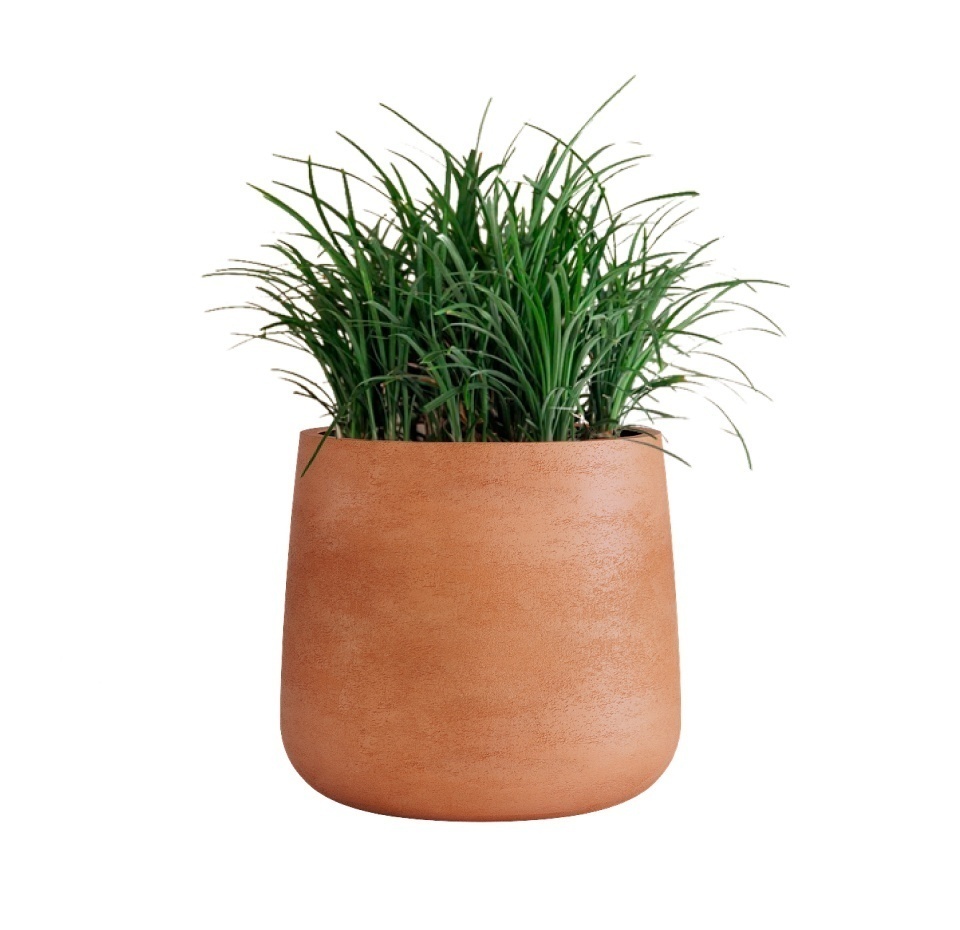 Кашпо CONCRETIKA CONE RED CLAY D38H41