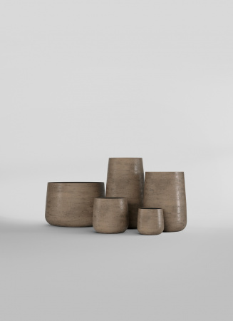 Кашпо CONCRETIKA CONE SMOKEY GREY D50H54